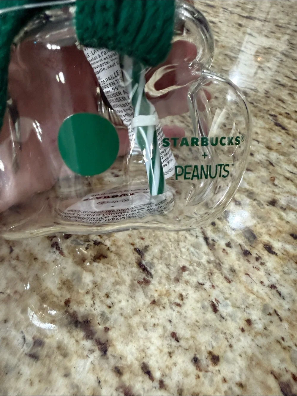 NWT Starbucks Snoopy 20oz Glass Cold Cup 2026